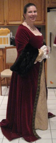 Tudor French gown in progress